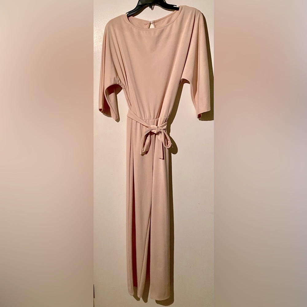 Super cute apricot jumpsuit romper.